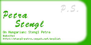 petra stengl business card